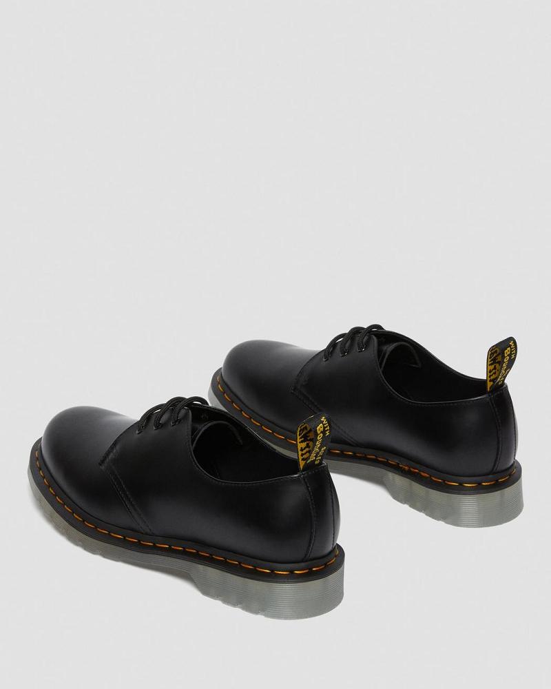 Dr Martens 1461 Iced Smooth Leren Oxford Schoenen Dames Zwart | NL 442DFM